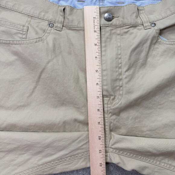 Peter Millar 5-Pocket Pants Men 38 x 28 Beige Khaki Stretch Soft Touch Pima - Picture 16 of 16
